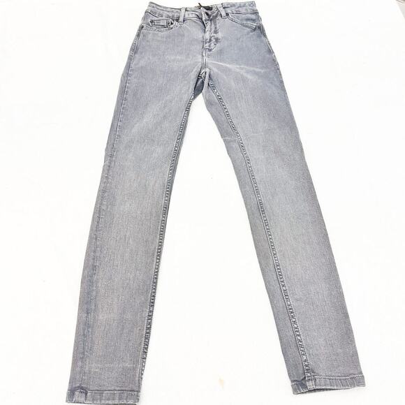 Maje H14 Agripine Charcoal Gray Slim Fit Denim Skinny Jeans Size 36 US 24 - Picture 2 of 9